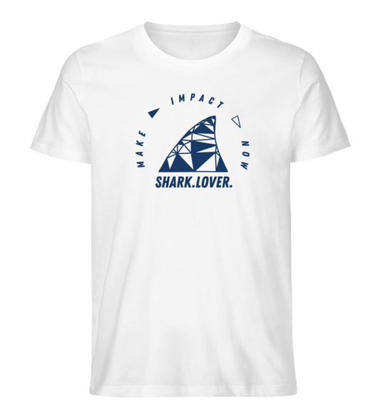 Fearless Fin - Herren Premium Organic T-Shirt - Impact Fashion - Shark Lover