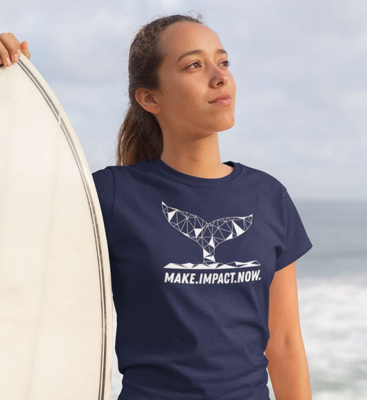The Bright Fluke - Damen Premium Organic T-Shirt - Model - Make Impact Now